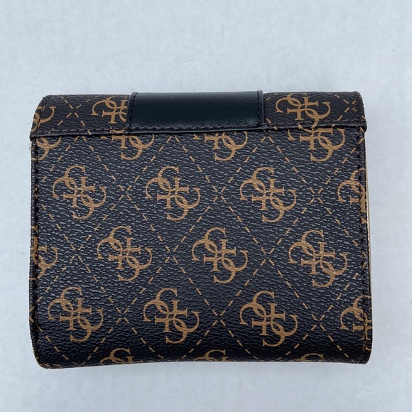 New GUESS Tyren Quattro G Trifold Wallet - Picture 5 of 8